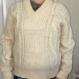 Vintage Pendleton 100% Virgin Wool Fisherman sweater
